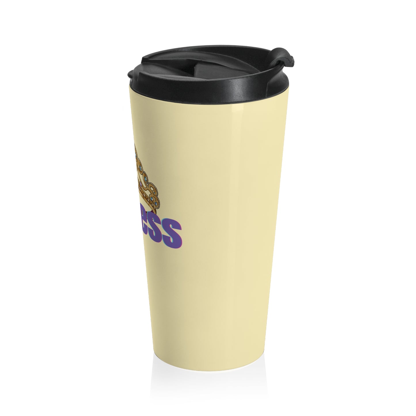"Princess" sleek stainless steel travel mug, designed for your favorite beverages.
