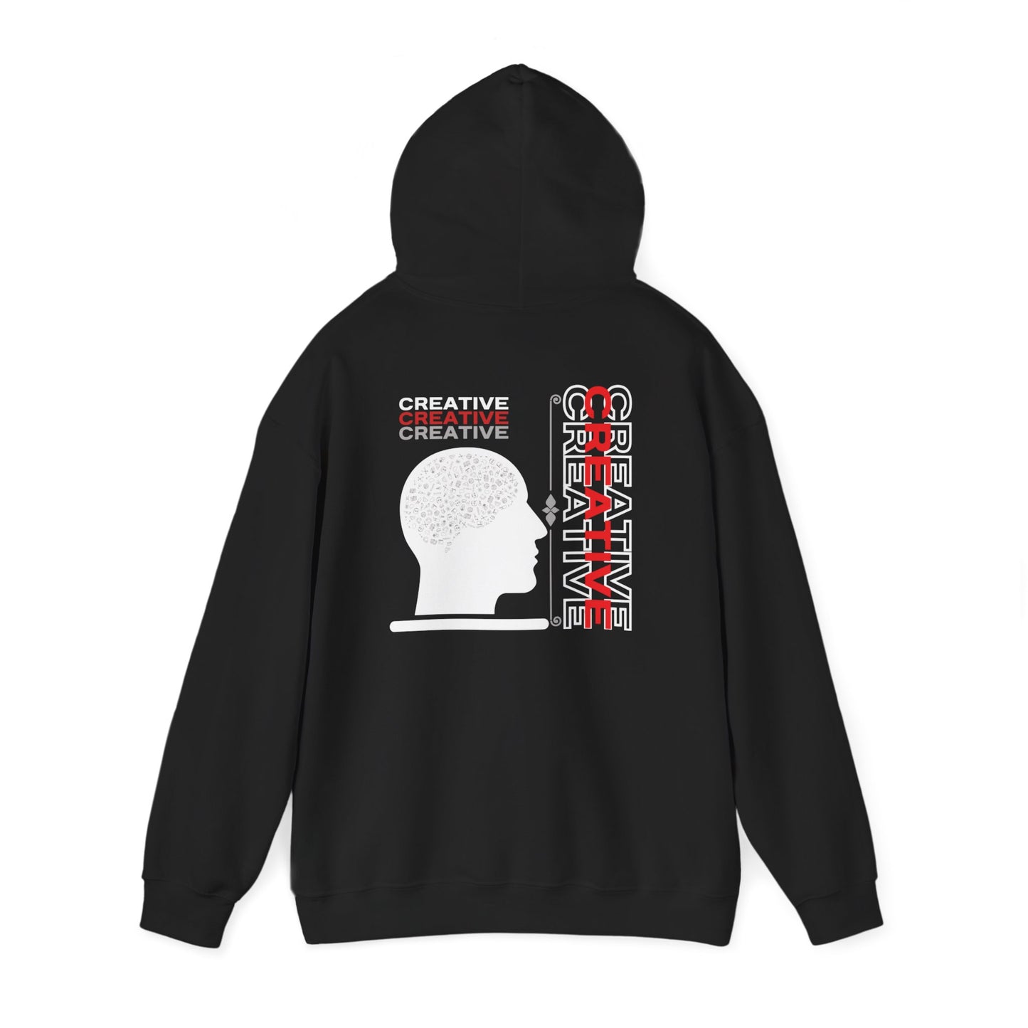 "CREATIVE" (*Back print*)Unisex Hoodie Sweatshirt | Cozy Pullover | Everyday Wear