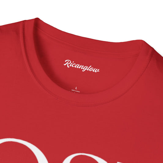 Unisex Soft-Style T-Shirt with QSJ Logo(White/black)