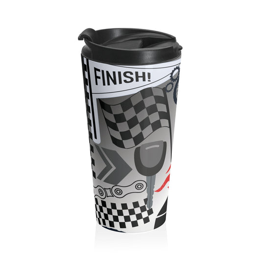 "Power Motorcycle" Stainless Steel Travel Mug