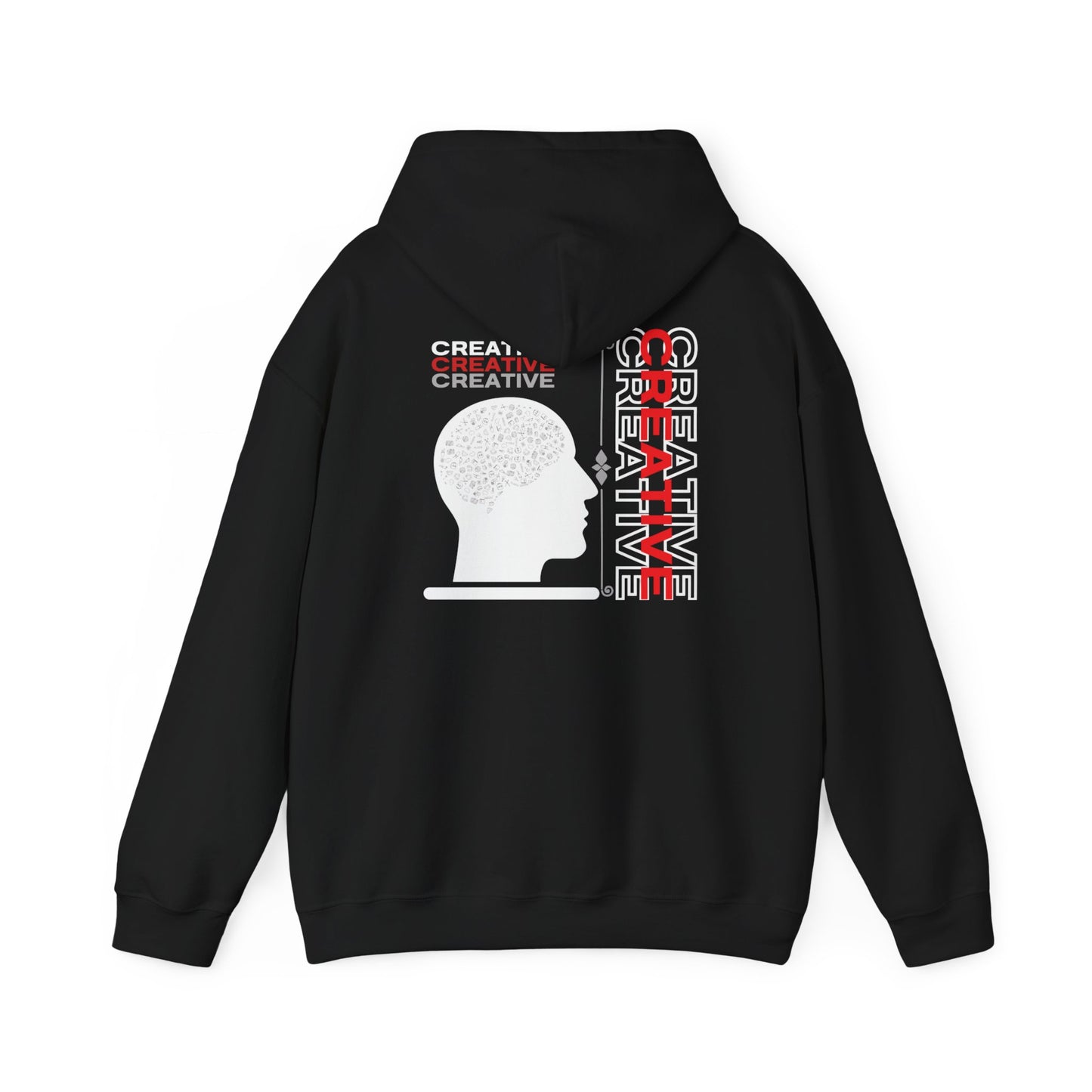 "CREATIVE" (*Back print*)Unisex Hoodie Sweatshirt | Cozy Pullover | Everyday Wear