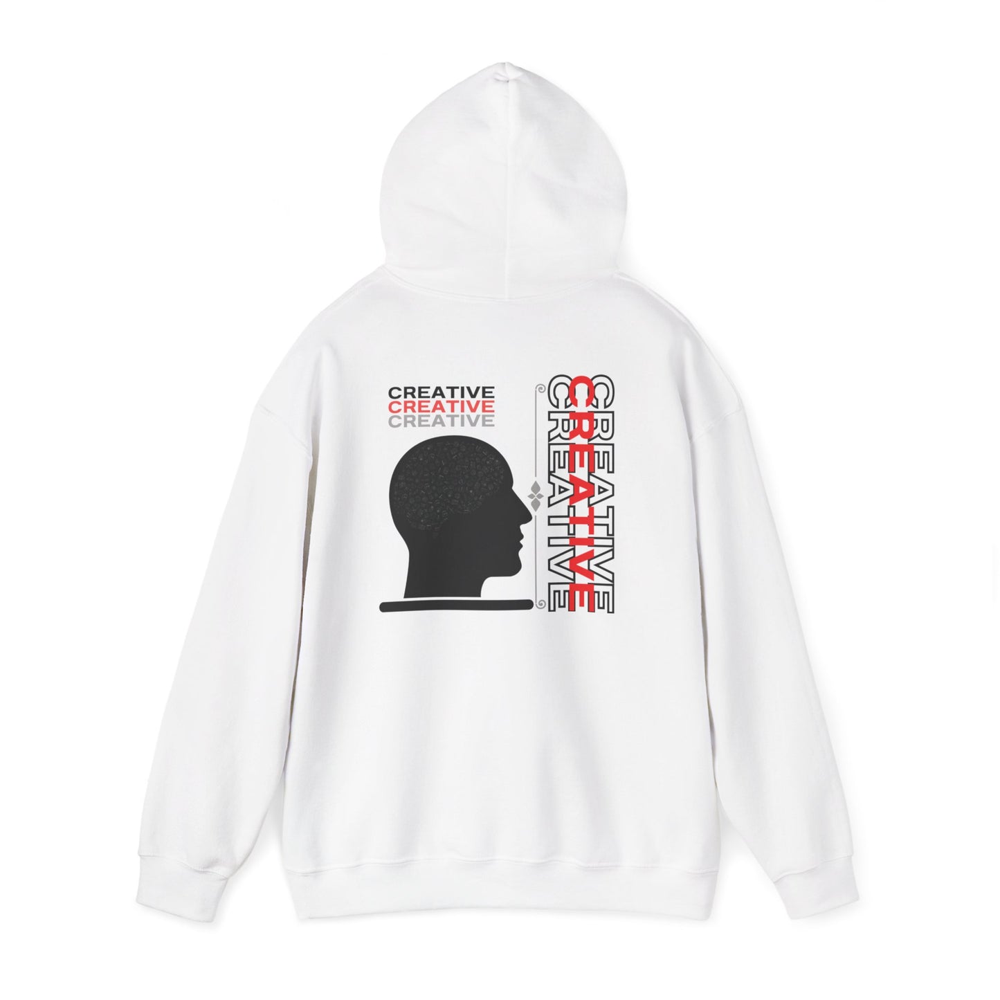 "CREATIVE" (*Back print*)Unisex Hoodie Sweatshirt | Cozy Pullover | Everyday Wear