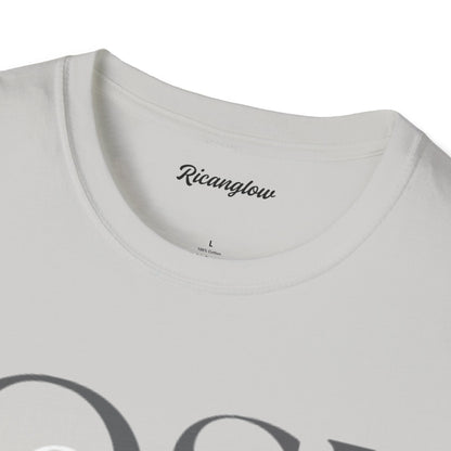 Unisex Soft-Style T-Shirt with QSJ Logo(Black/white)