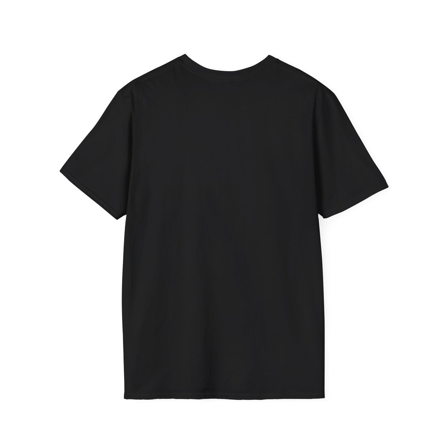 "Express yourself" Unisex Soft-style T-Shirt (Black/red)