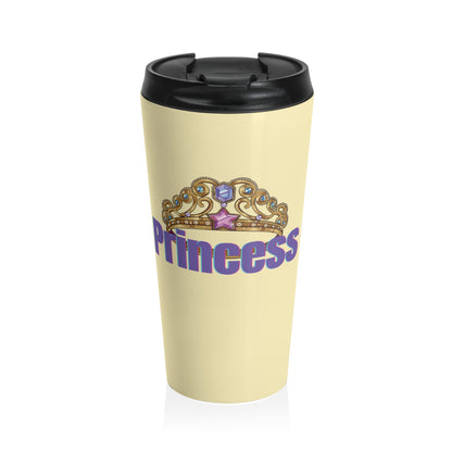 "Princess" sleek stainless steel travel mug, designed for your favorite beverages.