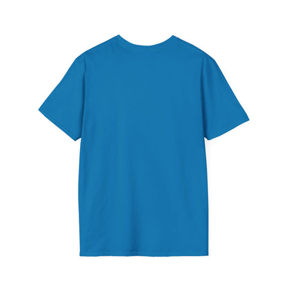 Unisex Soft-Style T-Shirt with QSJ Logo(Black/white)