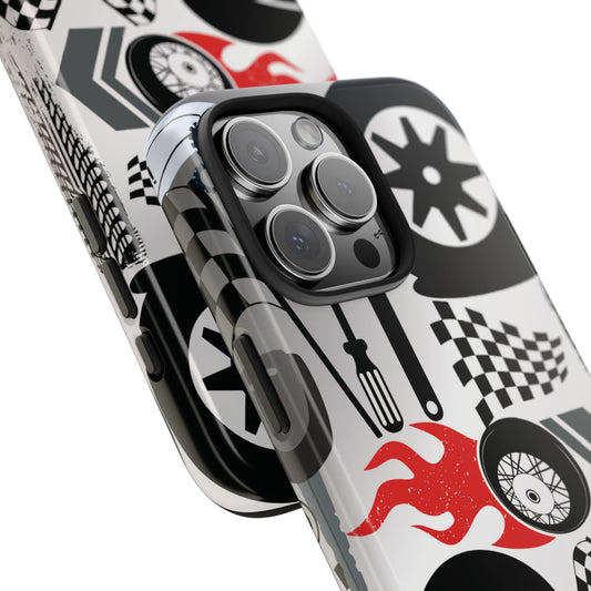 "Power Motorcycle" Tough Phone Cases, Durable Covers