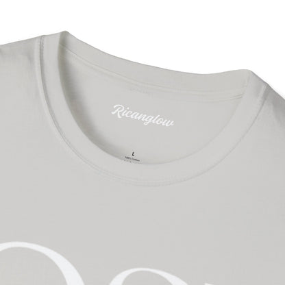Unisex Soft-Style T-Shirt with QSJ Logo(White/black)