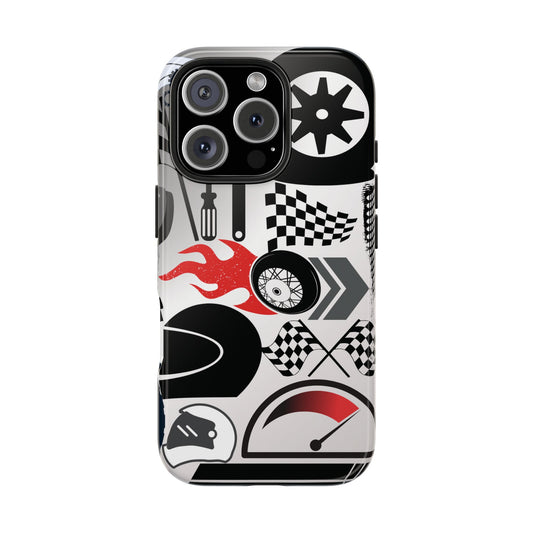 "Power Motorcycle" Tough Phone Cases, Durable Covers