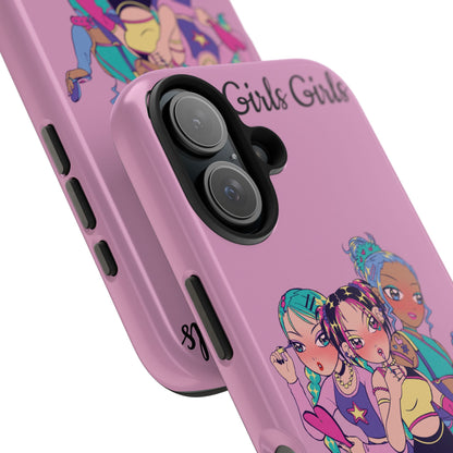 "Girls Make-up" Tough Phone Cases, Durable Covers