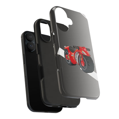 "Power Motorcycle" Tough Phone Cases, Durable Covers