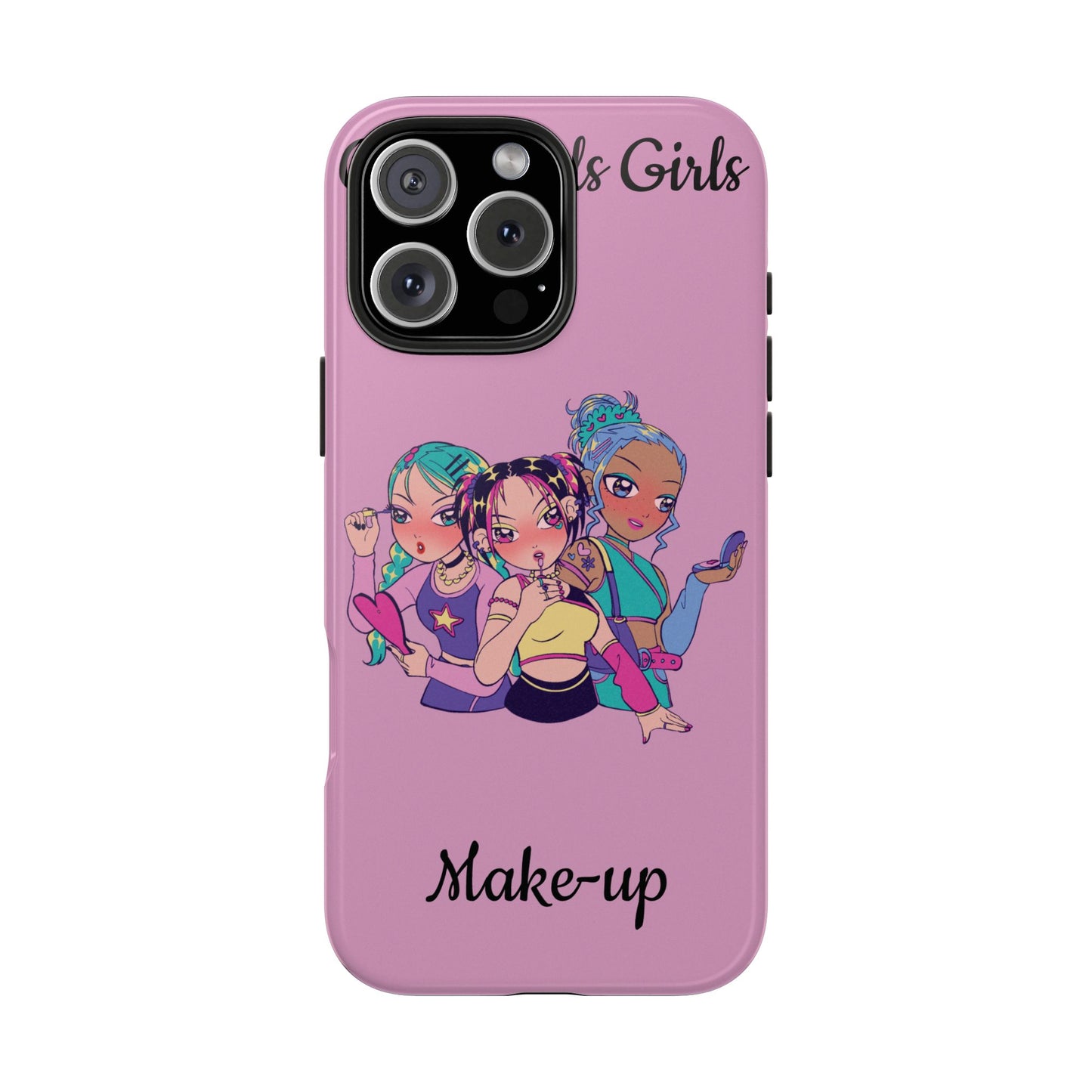 "Girls Make-up" Tough Phone Cases, Durable Covers