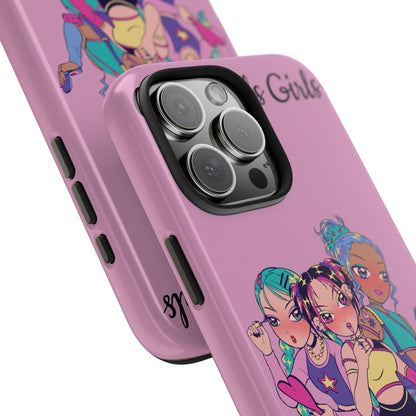"Girls Make-up" Tough Phone Cases, Durable Covers